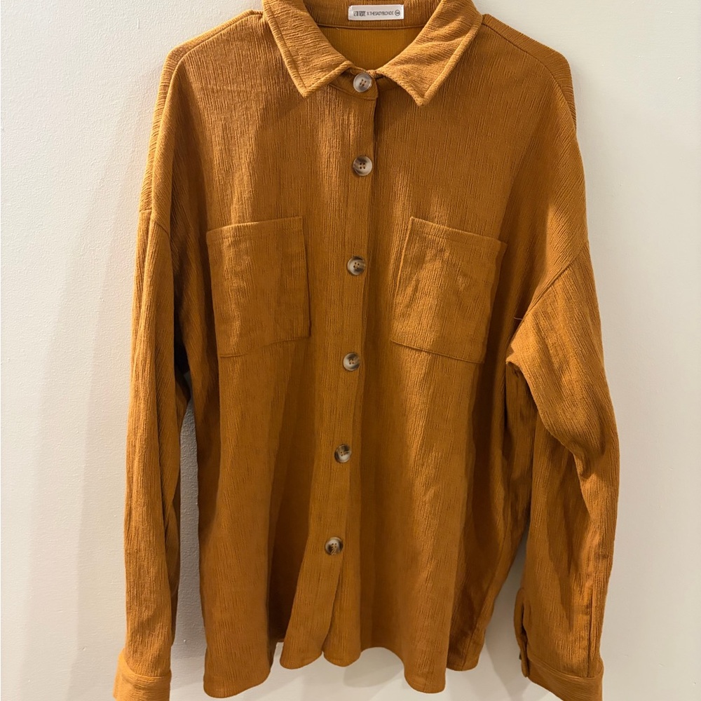 12th Tribe x The Salty Blonde Women's Button-Down Shirt Size SM